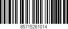 Código de barras (EAN, GTIN, SKU, ISBN): '85715261014'