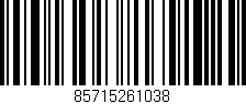 Código de barras (EAN, GTIN, SKU, ISBN): '85715261038'