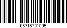 Código de barras (EAN, GTIN, SKU, ISBN): '85715731005'