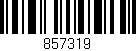 Código de barras (EAN, GTIN, SKU, ISBN): '857319'