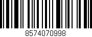 Código de barras (EAN, GTIN, SKU, ISBN): '8574070998'
