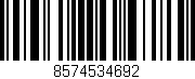 Código de barras (EAN, GTIN, SKU, ISBN): '8574534692'