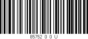 Código de barras (EAN, GTIN, SKU, ISBN): '85752_0_0_U'