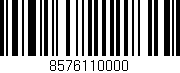 Código de barras (EAN, GTIN, SKU, ISBN): '8576110000'