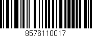 Código de barras (EAN, GTIN, SKU, ISBN): '8576110017'