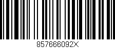 Código de barras (EAN, GTIN, SKU, ISBN): '857666092X'