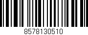 Código de barras (EAN, GTIN, SKU, ISBN): '8578130510'