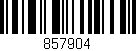Código de barras (EAN, GTIN, SKU, ISBN): '857904'
