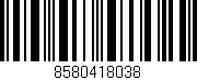 Código de barras (EAN, GTIN, SKU, ISBN): '8580418038'