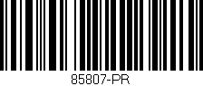 Código de barras (EAN, GTIN, SKU, ISBN): '85807-PR'