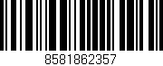 Código de barras (EAN, GTIN, SKU, ISBN): '8581862357'