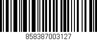 Código de barras (EAN, GTIN, SKU, ISBN): '858387003127'
