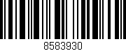 Código de barras (EAN, GTIN, SKU, ISBN): '8583930'