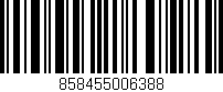 Código de barras (EAN, GTIN, SKU, ISBN): '858455006388'