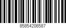 Código de barras (EAN, GTIN, SKU, ISBN): '85854206587'