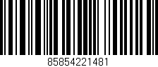 Código de barras (EAN, GTIN, SKU, ISBN): '85854221481'