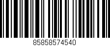 Código de barras (EAN, GTIN, SKU, ISBN): '85858574540'