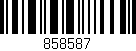 Código de barras (EAN, GTIN, SKU, ISBN): '858587'
