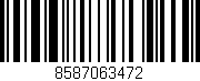 Código de barras (EAN, GTIN, SKU, ISBN): '8587063472'