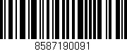 Código de barras (EAN, GTIN, SKU, ISBN): '8587190091'
