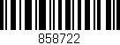 Código de barras (EAN, GTIN, SKU, ISBN): '858722'
