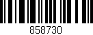 Código de barras (EAN, GTIN, SKU, ISBN): '858730'