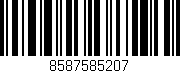 Código de barras (EAN, GTIN, SKU, ISBN): '8587585207'