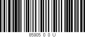 Código de barras (EAN, GTIN, SKU, ISBN): '85905_0_0_U'