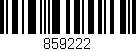 Código de barras (EAN, GTIN, SKU, ISBN): '859222'
