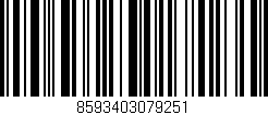 Código de barras (EAN, GTIN, SKU, ISBN): '8593403079251'