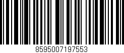 Código de barras (EAN, GTIN, SKU, ISBN): '8595007197553'