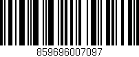 Código de barras (EAN, GTIN, SKU, ISBN): '859696007097'