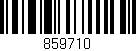 Código de barras (EAN, GTIN, SKU, ISBN): '859710'
