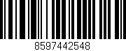 Código de barras (EAN, GTIN, SKU, ISBN): '8597442548'