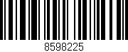 Código de barras (EAN, GTIN, SKU, ISBN): '8598225'
