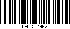 Código de barras (EAN, GTIN, SKU, ISBN): '859830445X'