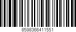 Código de barras (EAN, GTIN, SKU, ISBN): '8598366411551'