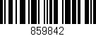 Código de barras (EAN, GTIN, SKU, ISBN): '859842'