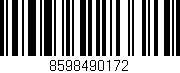 Código de barras (EAN, GTIN, SKU, ISBN): '8598490172'