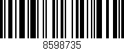 Código de barras (EAN, GTIN, SKU, ISBN): '8598735'
