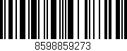 Código de barras (EAN, GTIN, SKU, ISBN): '8598859273'