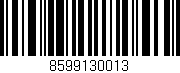 Código de barras (EAN, GTIN, SKU, ISBN): '8599130013'