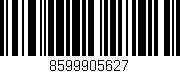 Código de barras (EAN, GTIN, SKU, ISBN): '8599905627'