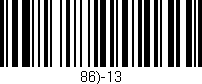 Código de barras (EAN, GTIN, SKU, ISBN): '86)-13'