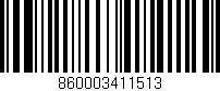 Código de barras (EAN, GTIN, SKU, ISBN): '860003411513'