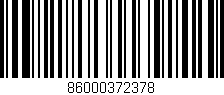 Código de barras (EAN, GTIN, SKU, ISBN): '86000372378'