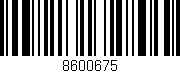 Código de barras (EAN, GTIN, SKU, ISBN): '8600675'