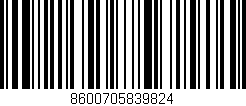 Código de barras (EAN, GTIN, SKU, ISBN): '8600705839824'