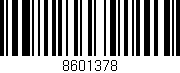 Código de barras (EAN, GTIN, SKU, ISBN): '8601378'