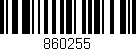 Código de barras (EAN, GTIN, SKU, ISBN): '860255'